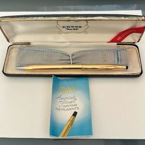 COLLECTIBLE 14k Gold Filled Antique CROSS Writing Pen